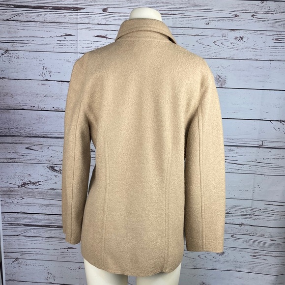 Talbots Petites Alpaca Blend Jacket in Camel Sz M - Picture 7 of 12